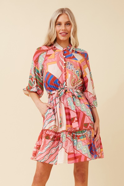 ERIS ABSTRACT PRINT DRESS