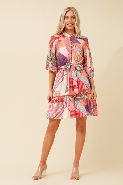 ERIS ABSTRACT PRINT DRESS