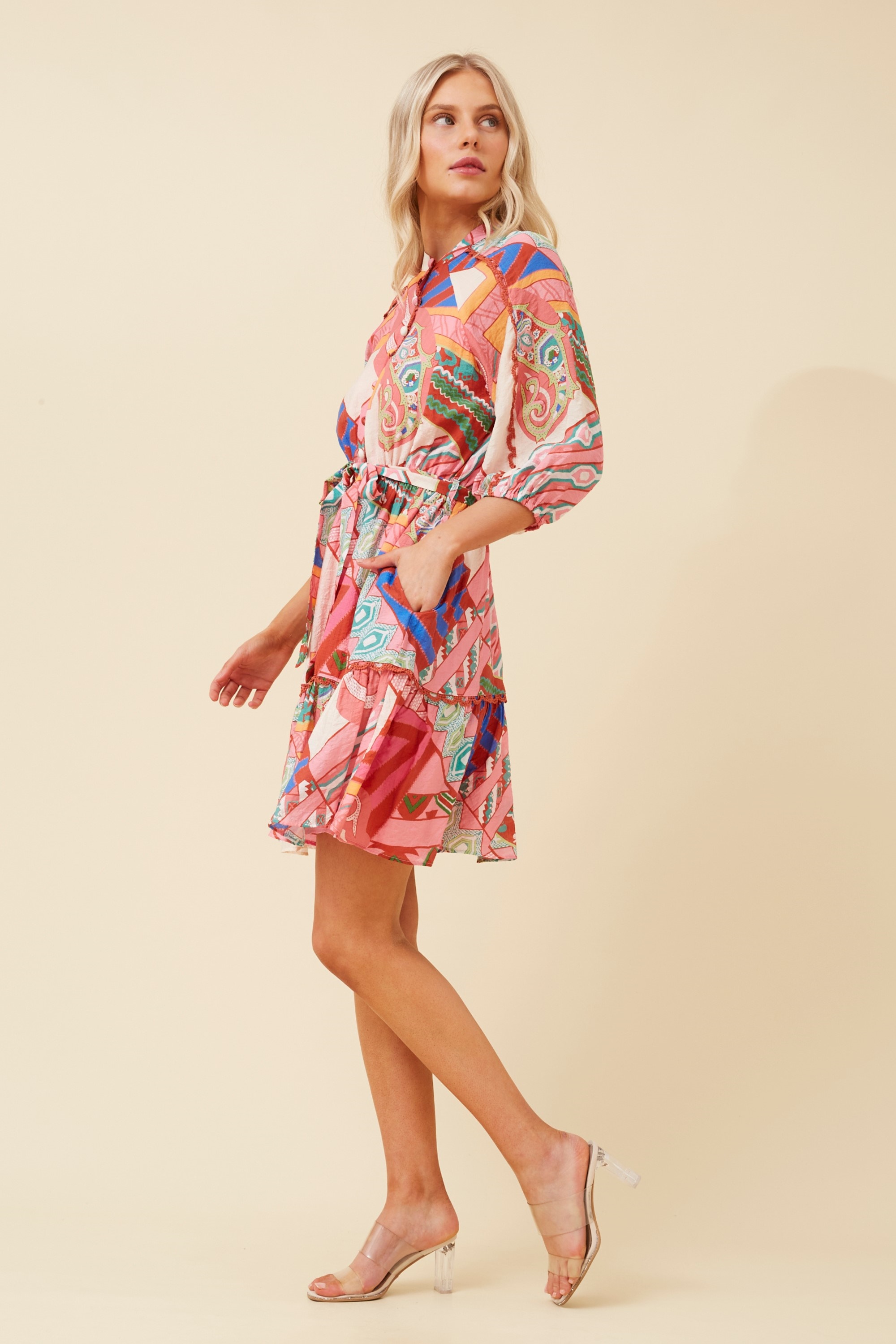 ERIS ABSTRACT PRINT DRESS