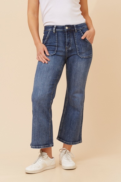 EROICA BOOT CUT DENIM PANTS