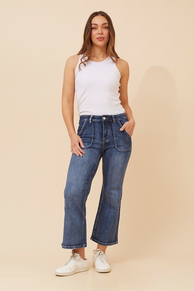 EROICA BOOT CUT DENIM PANTS