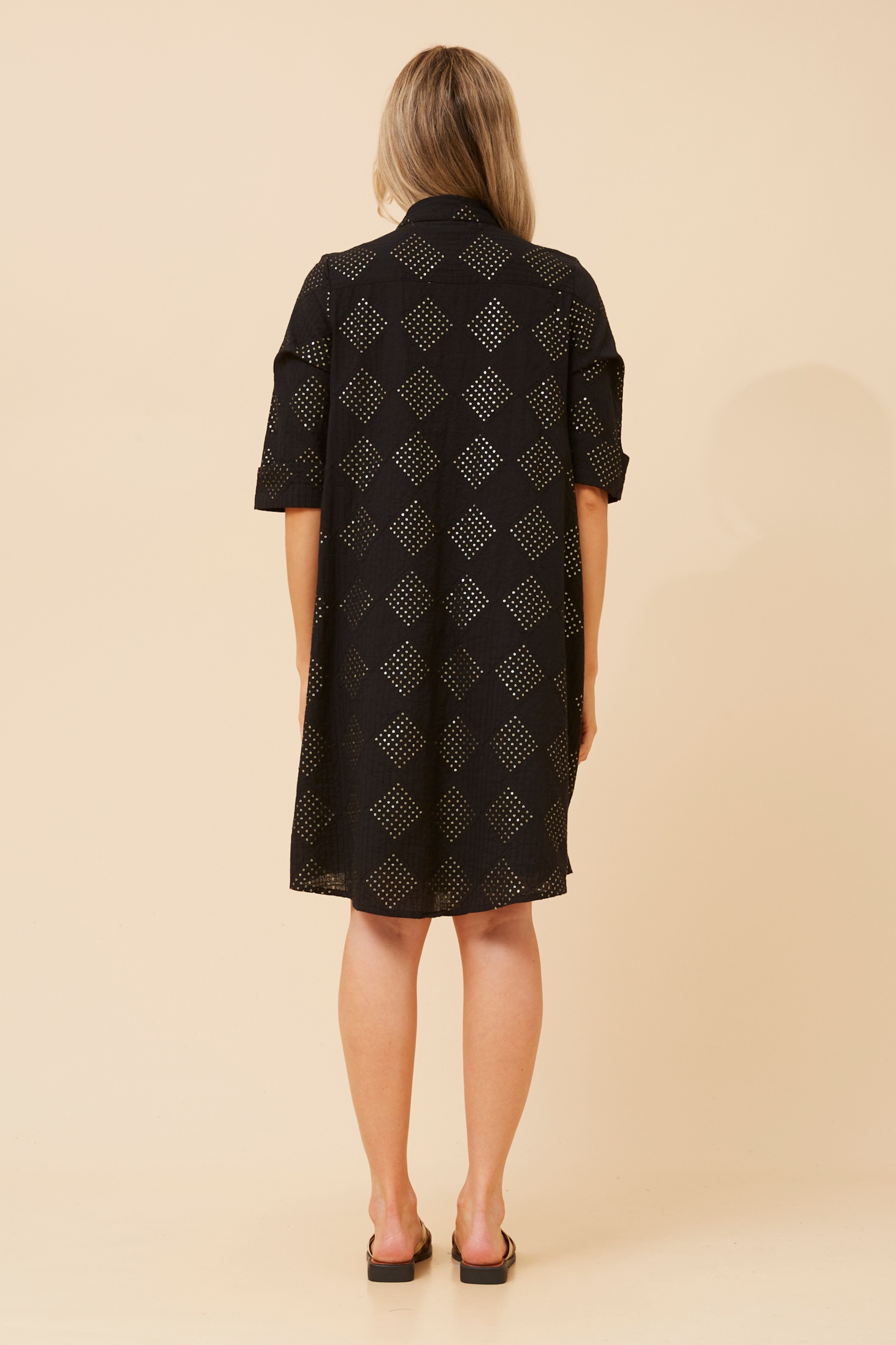 ESHANI SEQUIN SHIRT DRESS