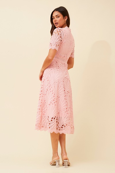 ESMERALDA LACE MIDI DRESS