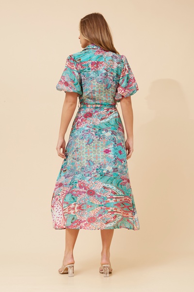 ESSIE ABSTRACT PRINT DRESS