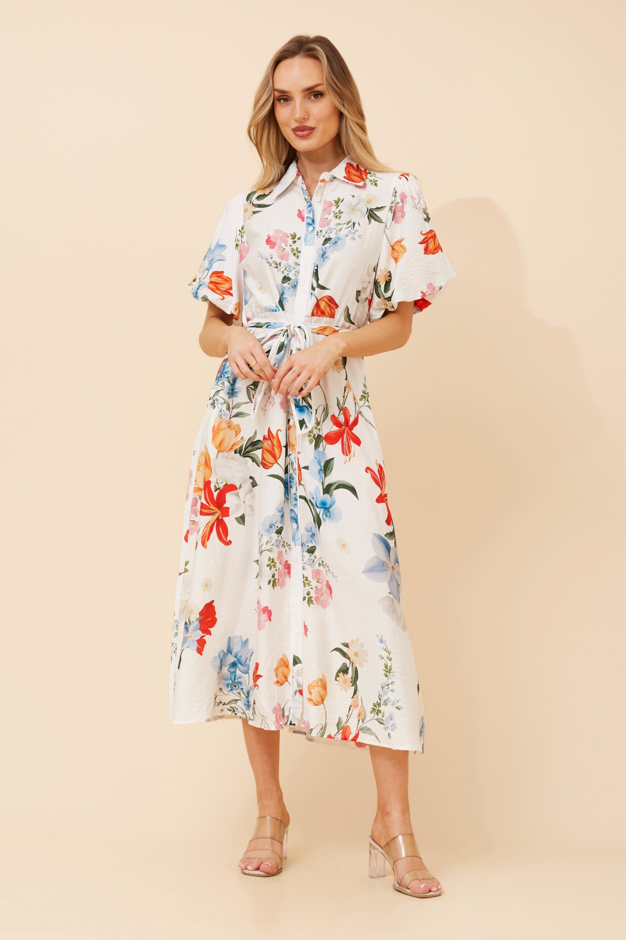 ESSIE FLORAL MIDI DRESS