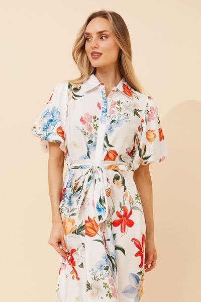 ESSIE FLORAL MIDI DRESS
