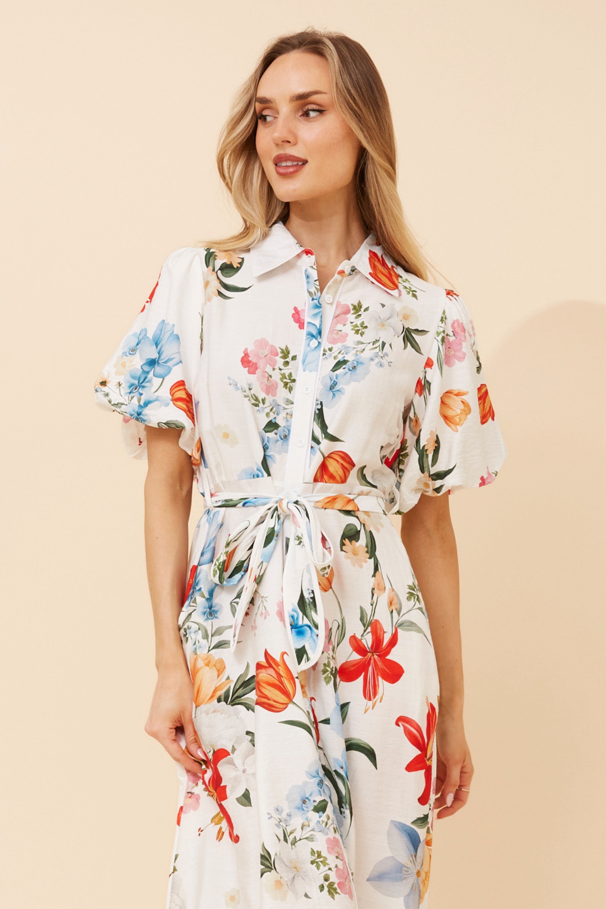 ESSIE FLORAL MIDI DRESS