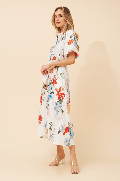 ESSIE FLORAL MIDI DRESS