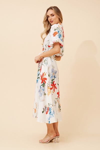 ESSIE FLORAL MIDI DRESS
