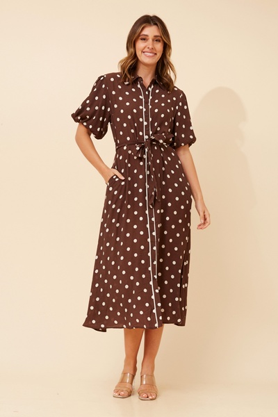ESSIE POLKA DOT MAXI DRESS