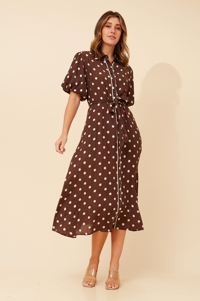 ESSIE POLKA DOT MAXI DRESS