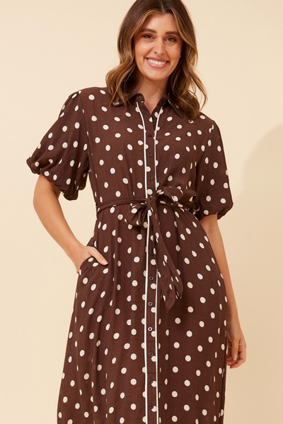 ESSIE POLKA DOT MAXI DRESS