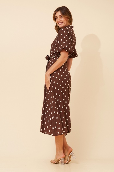 ESSIE POLKA DOT MAXI DRESS