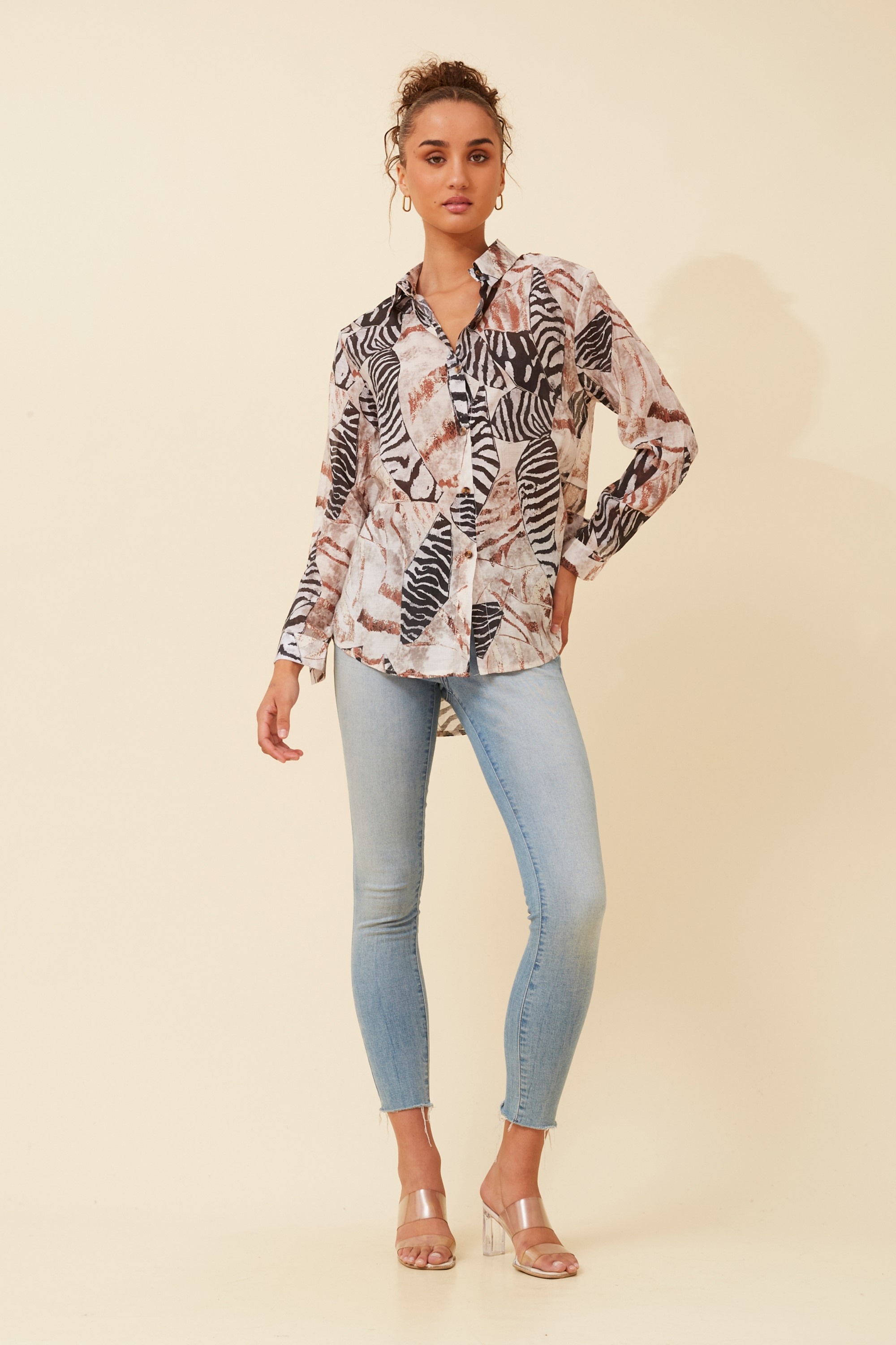 EUNICE ANIMAL PRINT SHIRT