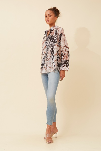 EUNICE ANIMAL PRINT SHIRT