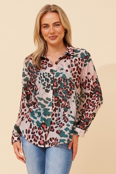EUNICE ANIMAL PRINT SHIRT