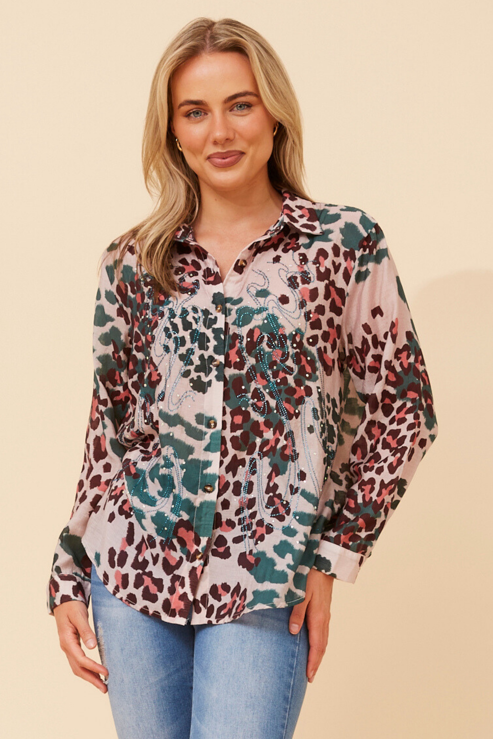 EUNICE ANIMAL PRINT SHIRT