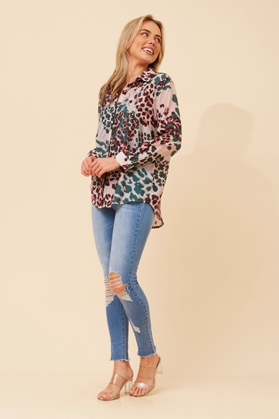 EUNICE ANIMAL PRINT SHIRT