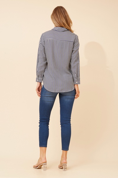 EUNICE STRIPE PRINT SHIRT