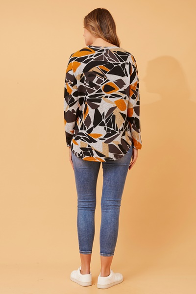 EVA ABSTRACT PRINT TOP