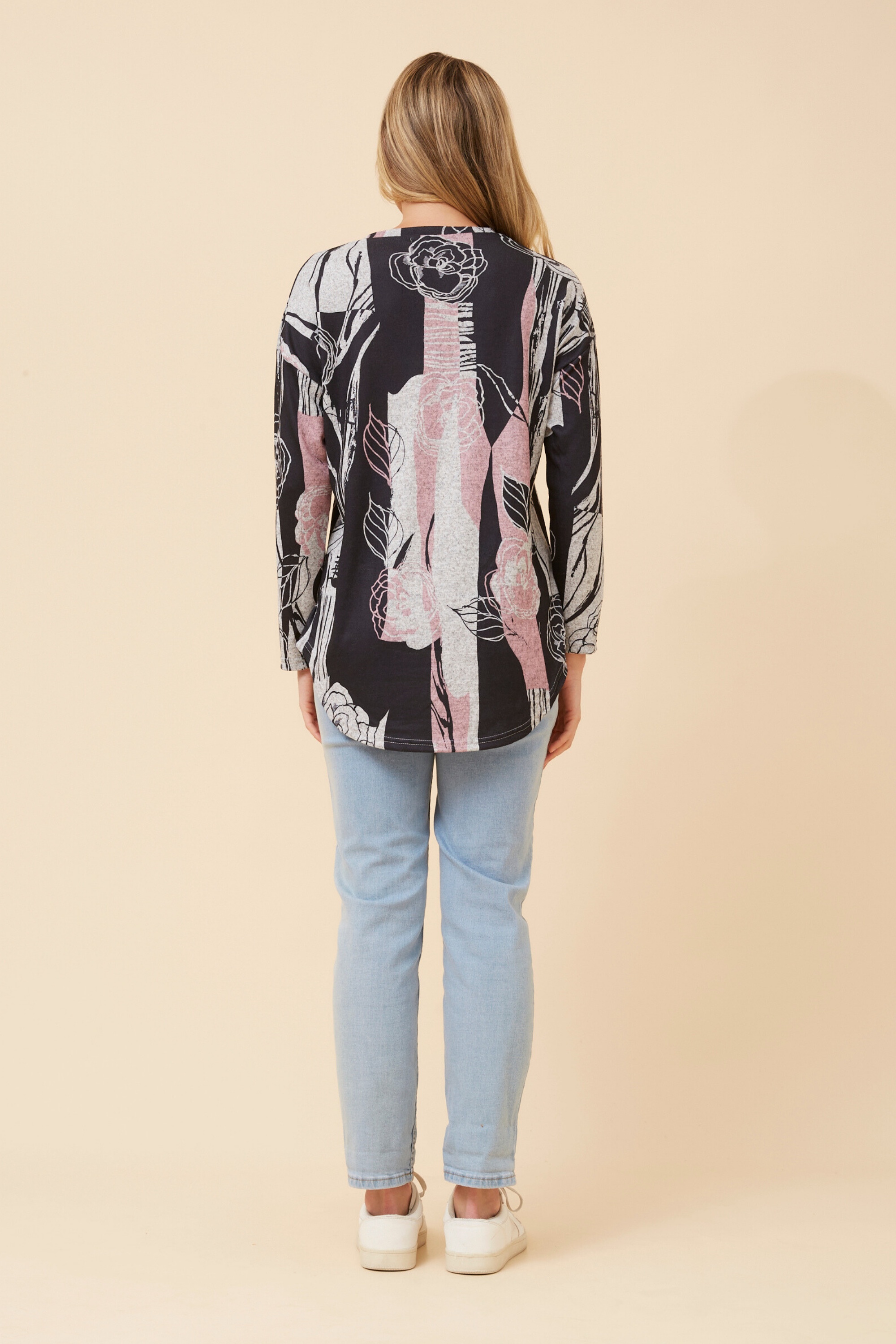 EVA ABSTRACT PRINT TOP