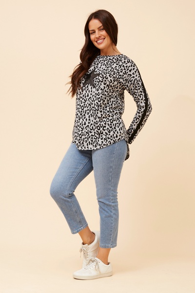 EVA ANIMAL PRINT TOP