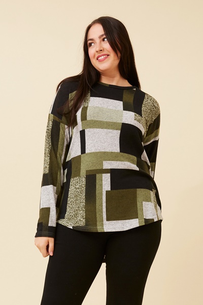 EVA COLOUR BLOCK TOP