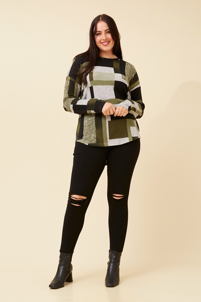 EVA COLOUR BLOCK TOP