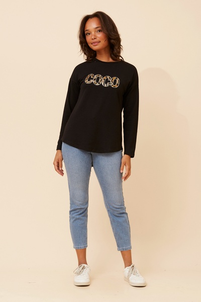 EVA SEQUIN PATCHWORK TOP