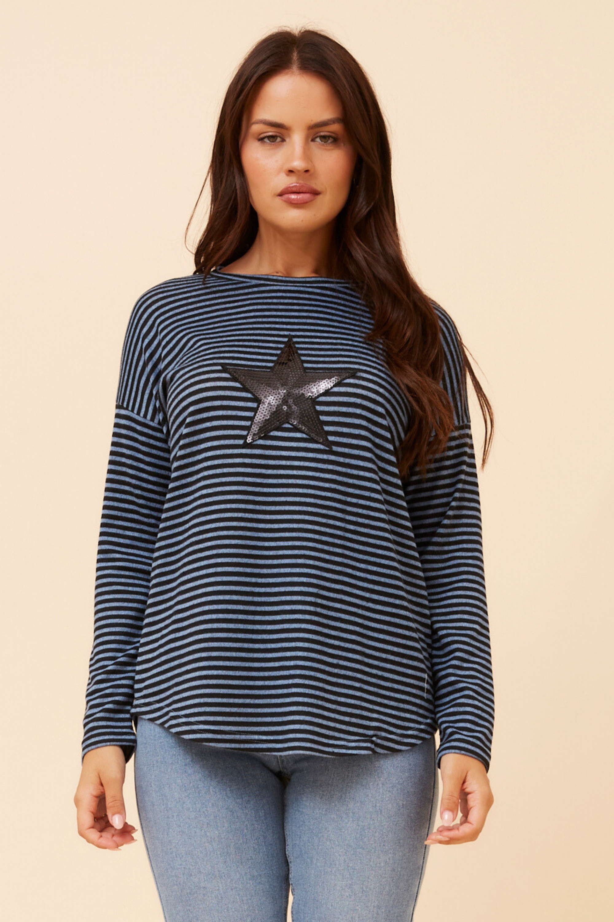 EVA SEQUIN STAR TOP