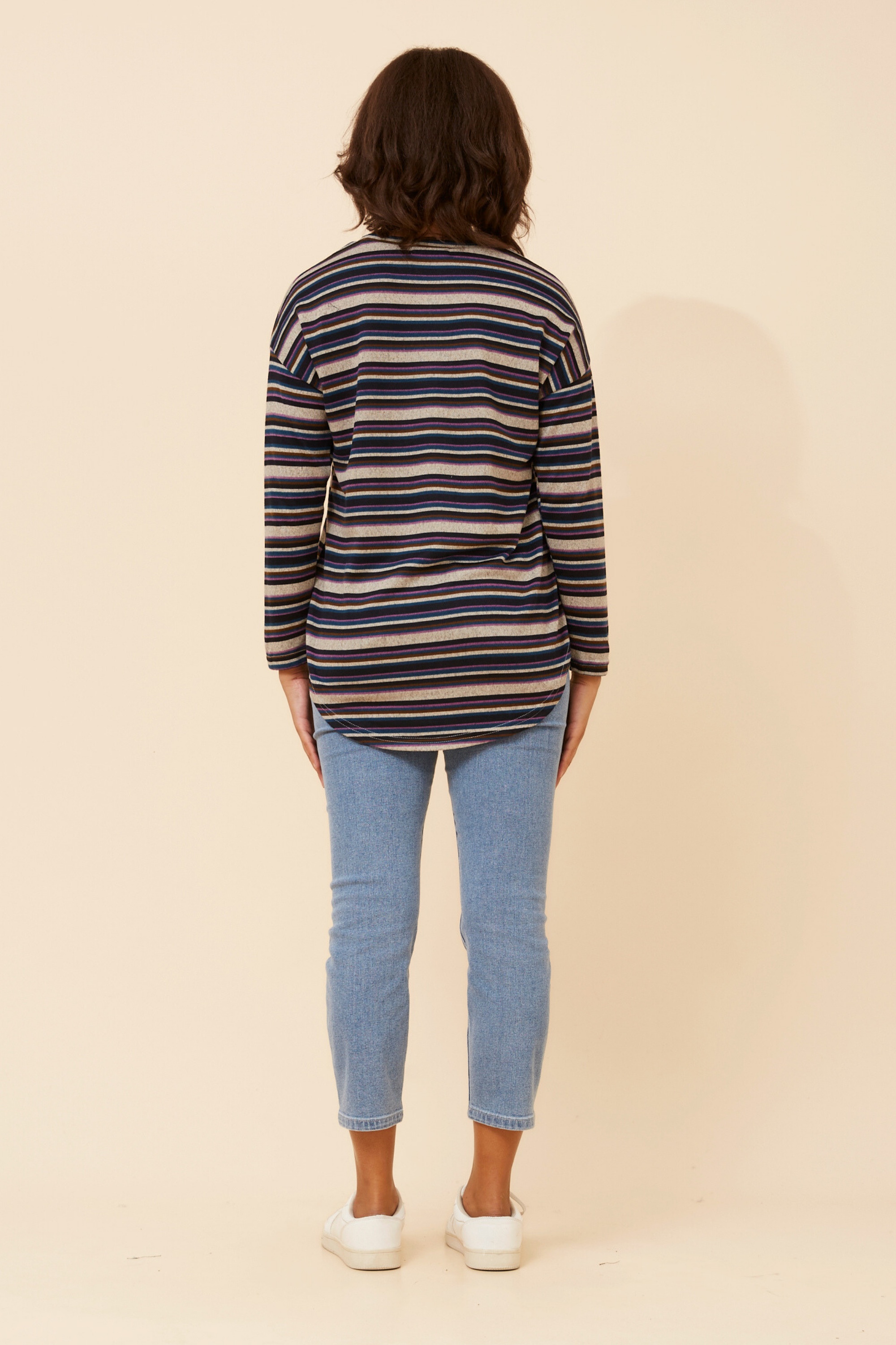 EVA STRIPE PRINT TOP