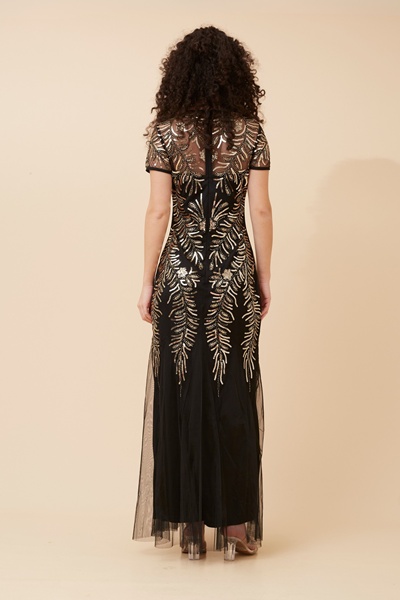 EVELINA SEQUIN MAXI DRESS