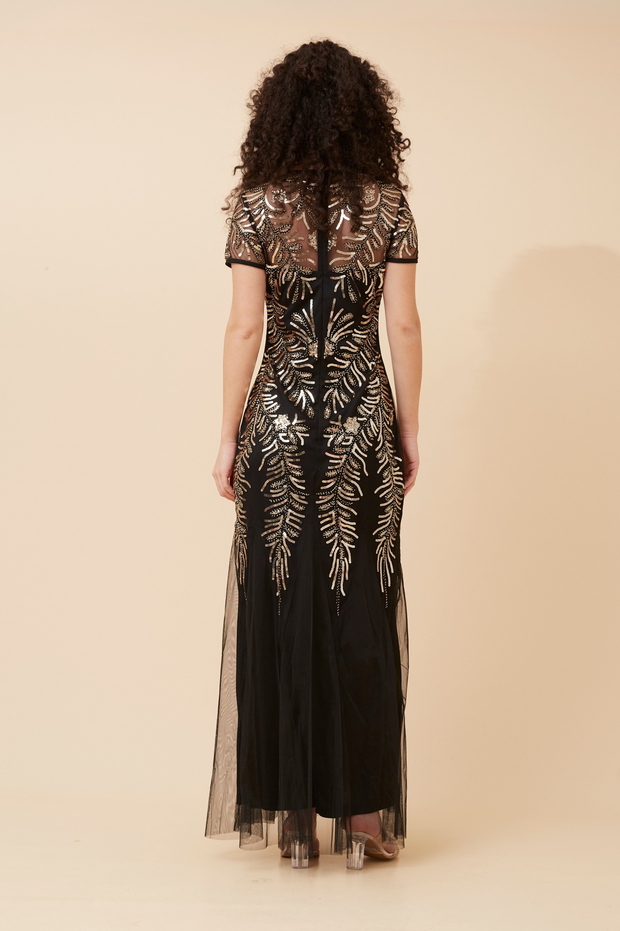 EVELINA SEQUIN MAXI DRESS