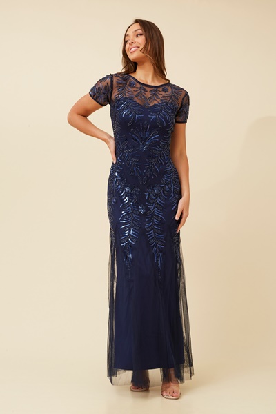 EVELINA SEQUIN MAXI DRESS