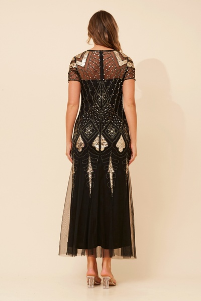 EVELINA SEQUIN MAXI DRESS