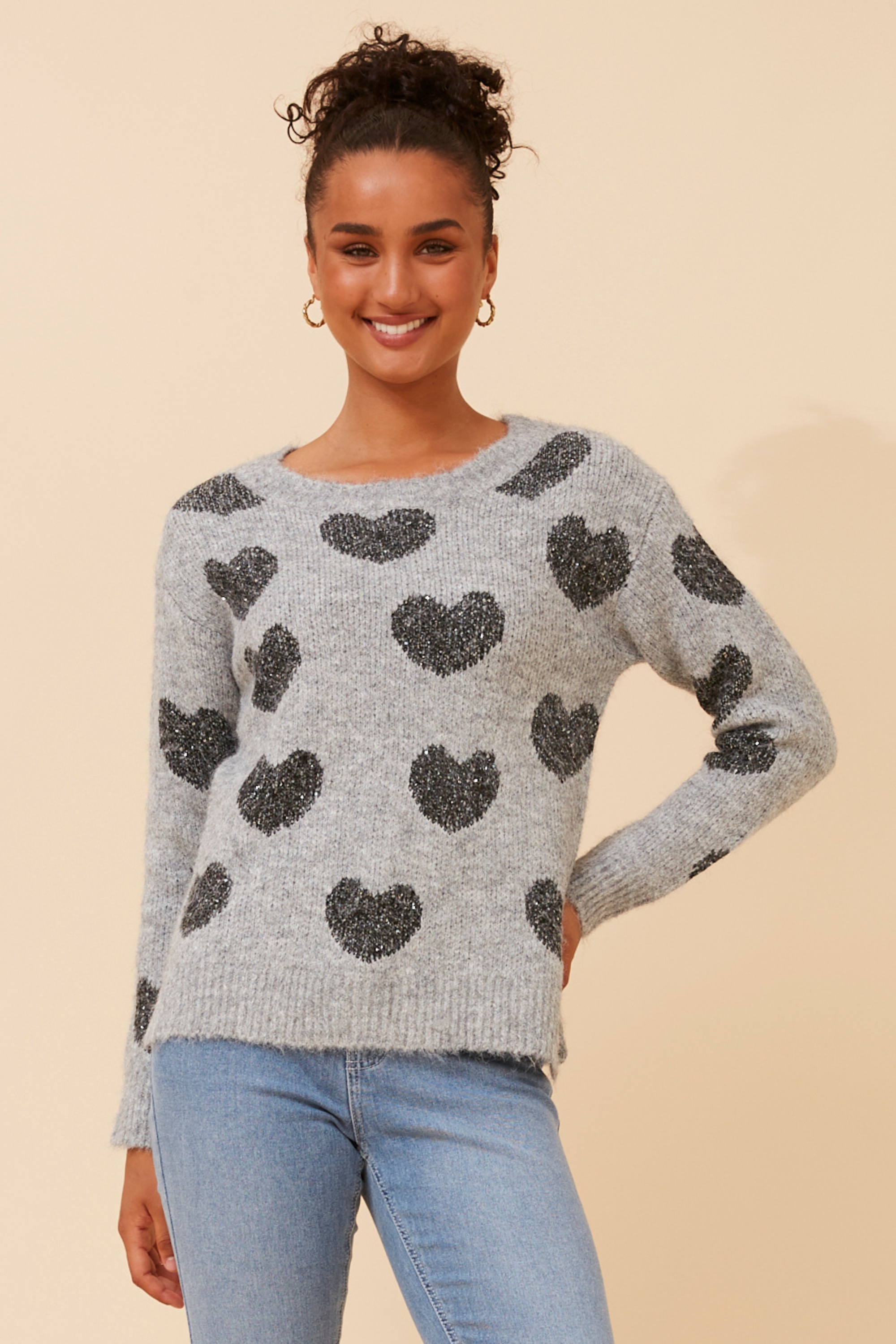 EVOLET WOOL BLEND KNIT PULLOVER