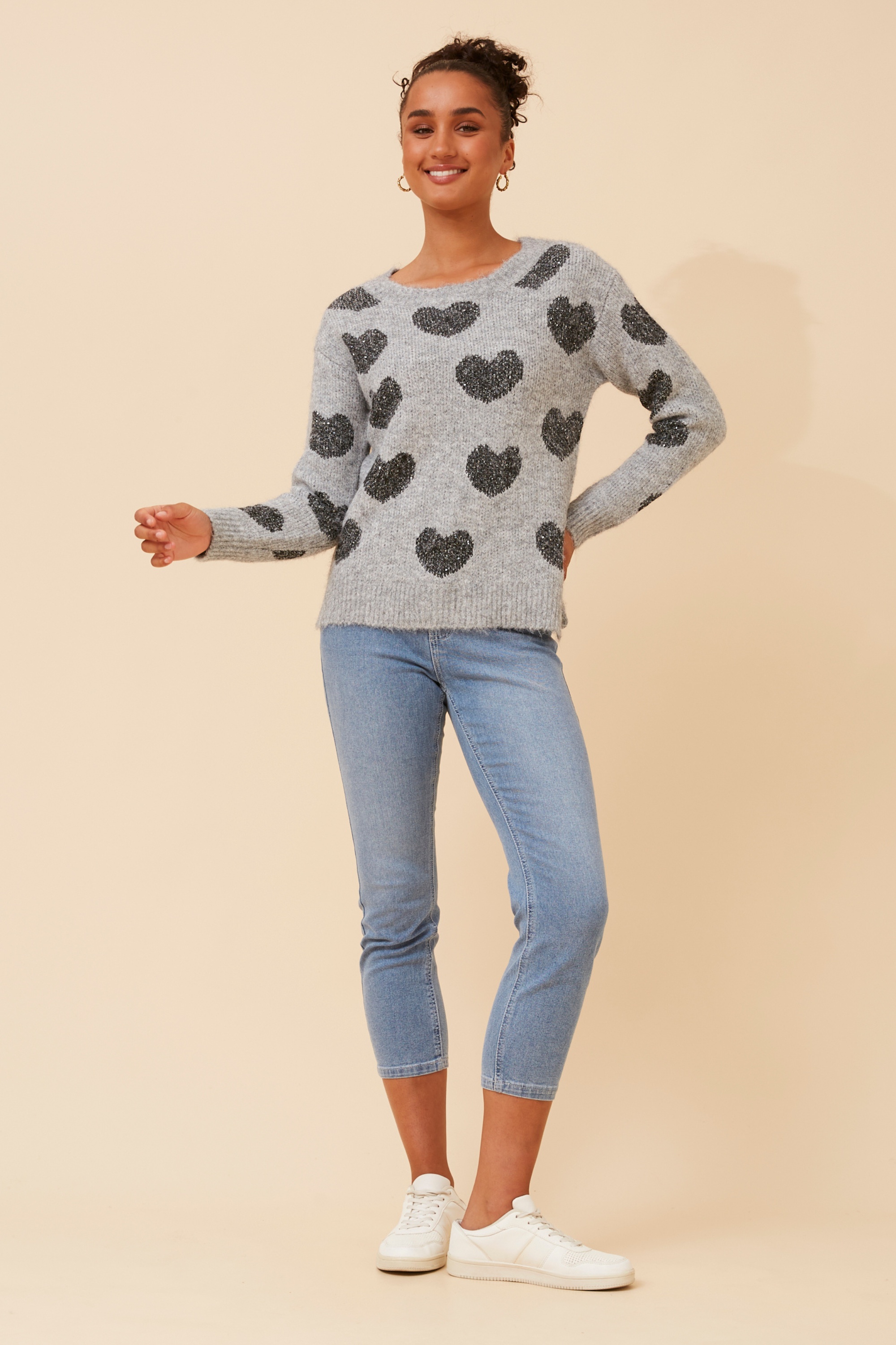 EVOLET WOOL BLEND KNIT PULLOVER