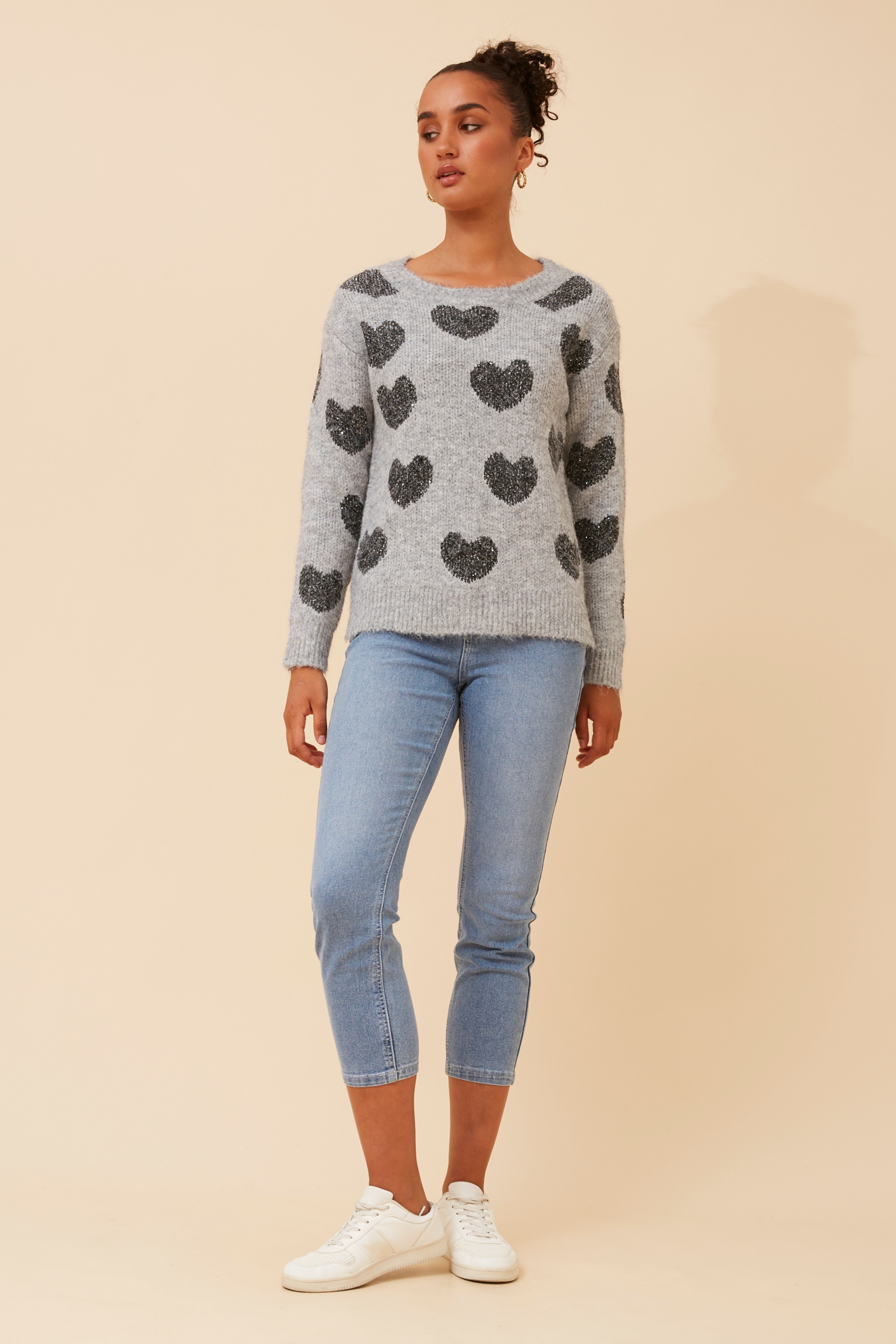 EVOLET WOOL BLEND KNIT PULLOVER