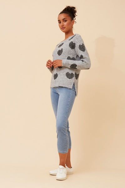 EVOLET WOOL BLEND KNIT PULLOVER