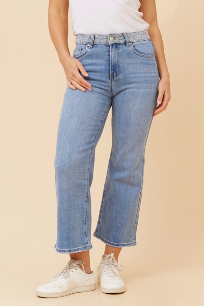 FABIANA DIAMANTE DENIM PANTS