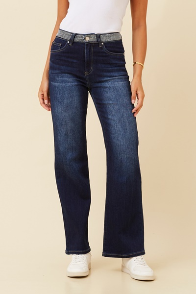 FABIENNE DIAMANTE DENIM PANTS