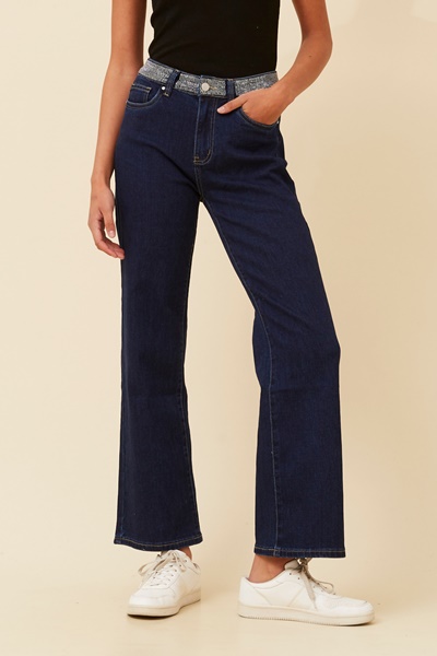 FABIENNE DIAMANTE DENIM PANTS