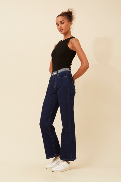 FABIENNE DIAMANTE DENIM PANTS