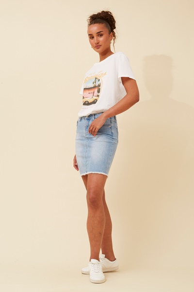 FABIOLA DENIM SKIRT