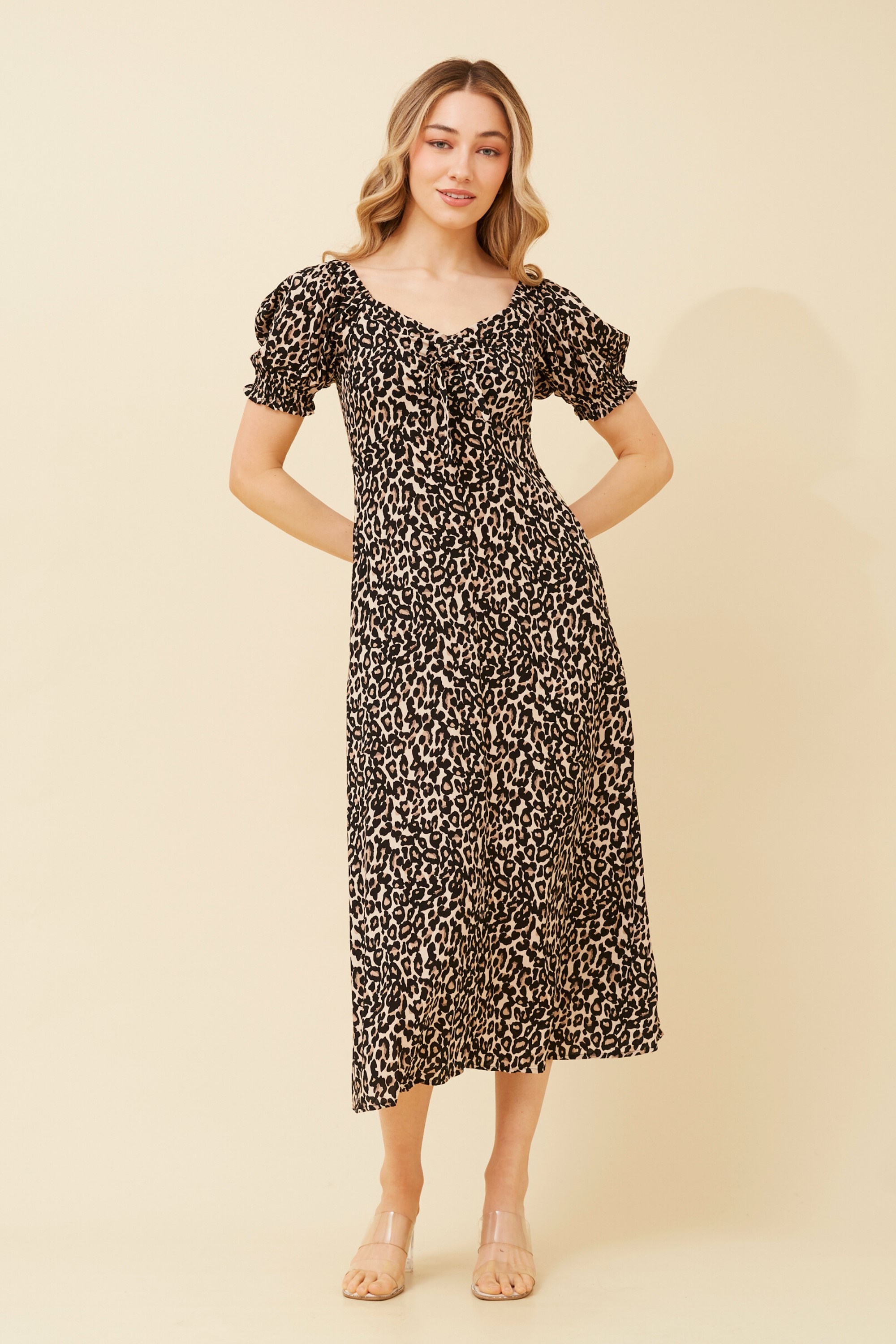 FAITH ANIMAL PRINT DRESS