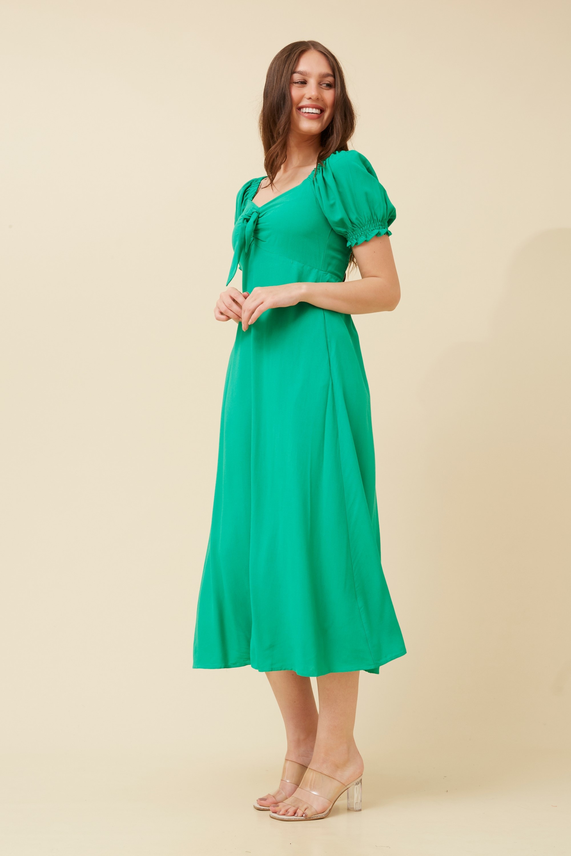 Faith bow front dress | Buy Online | Femme Connection
