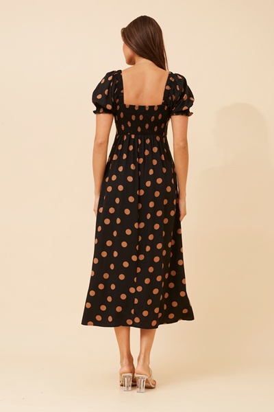 FAITH BOW FRONT MIDI DRESS