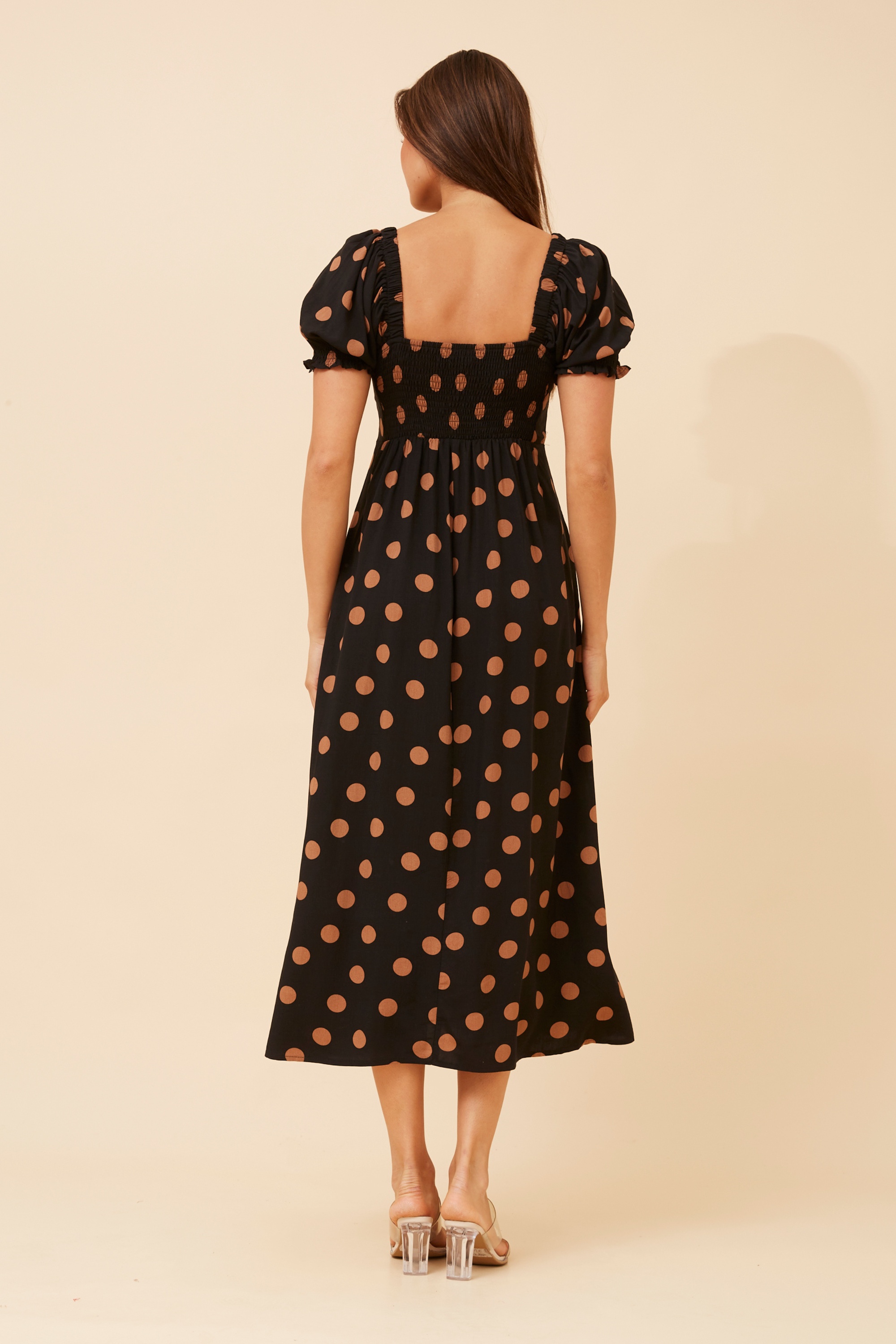 FAITH BOW FRONT MIDI DRESS