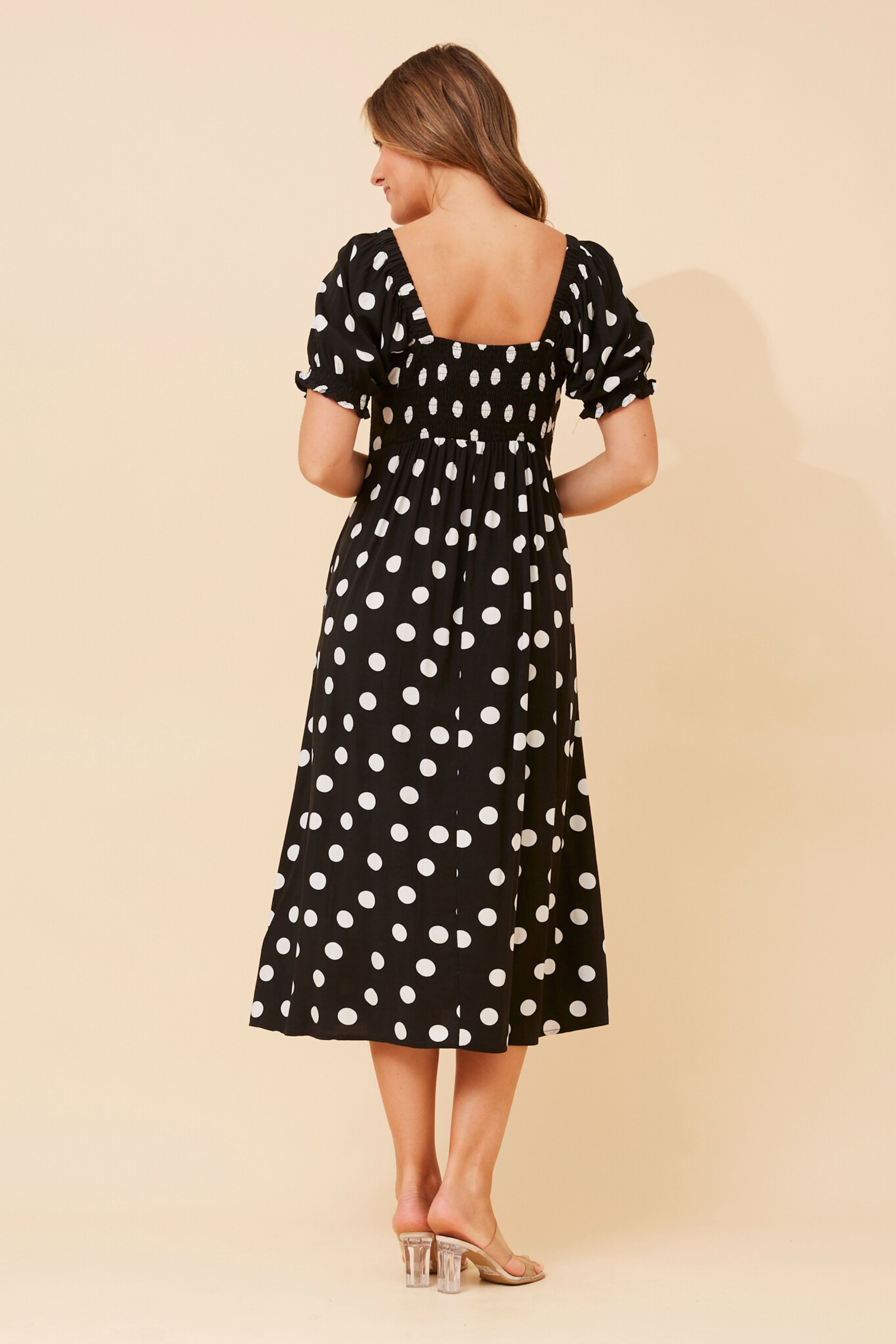 FAITH BOW FRONT MIDI DRESS