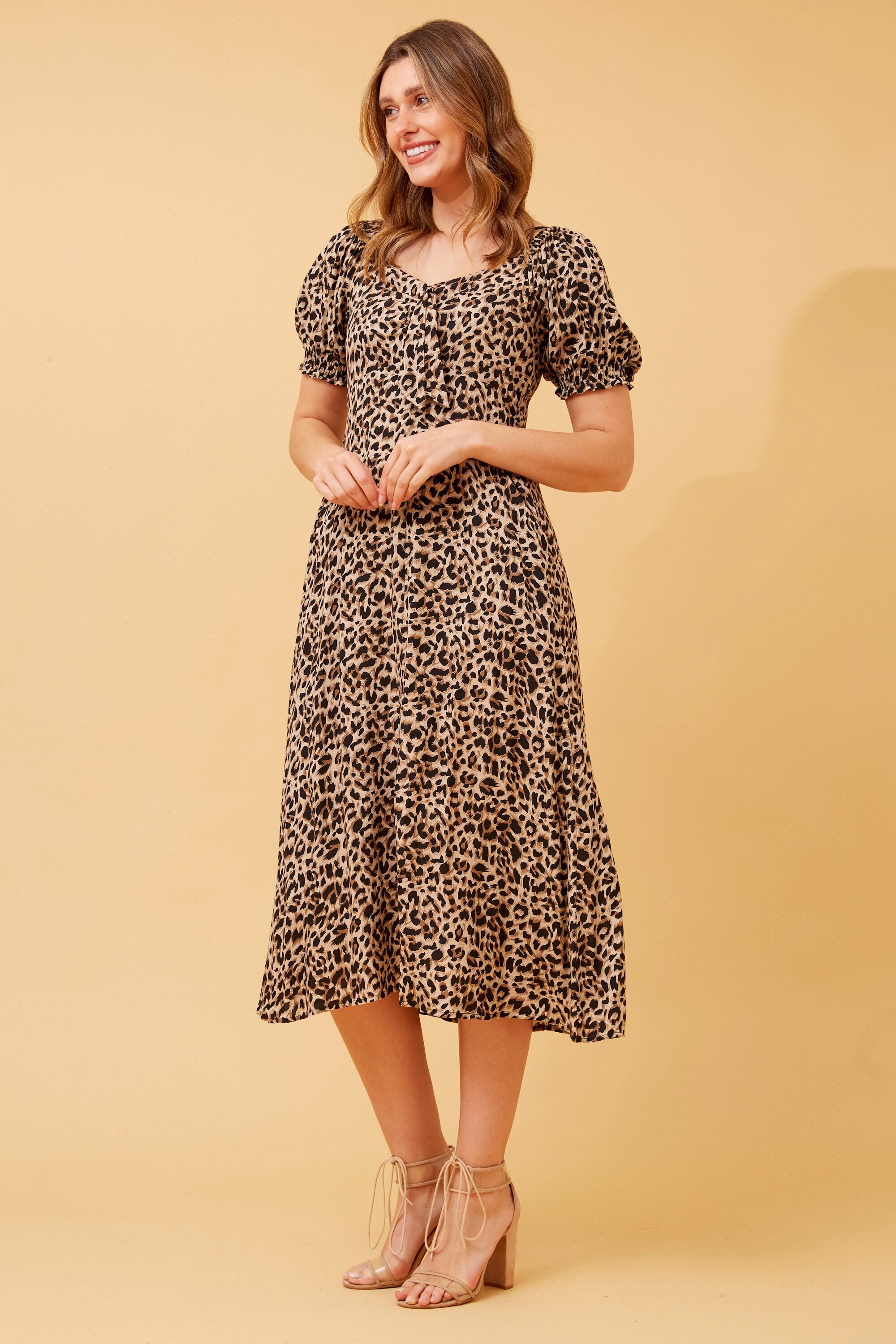 Bow front hotsell midi dress